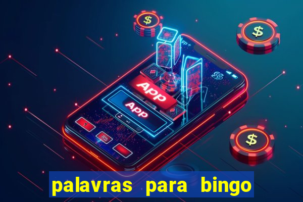 palavras para bingo cha de bebe